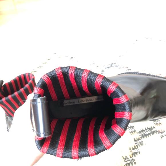 & Other Stories Black and Red Sock Heeled Booties - Picture 6 of 8